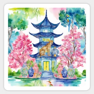 The Blue Pagoda tale Sticker